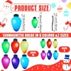 image:imageOutus 40 Pcs Reflective Christmas Light Bulb Car Magnets 28 x 14 inDark Color