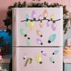 image:imageOutus 40 Pcs Reflective Christmas Light Bulb Car Magnets 28 x 14 inPastel Color