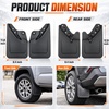 image:imageOutus Mud Flaps Compatible with Toyota Tacoma 2024 2025 2026 No Drilling