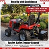 image:imageTractor Step Compatible with Massey Ferguson GC17xx Black SerratedBlack