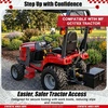 image:imageTractor Step Compatible with Massey Ferguson GC17xx Black SerratedRed