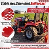 image:imageTractor Step Compatible with Massey Ferguson GC17xx Black SerratedRed