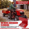 image:imageTractor Step Compatible with Massey Ferguson GC17xx Black SerratedRed