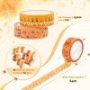 image:imageOutus 12 Rolls Fall Washi Tape 15mm X 7m Thanksgiving Masking Tape Set