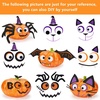 image:imageOutus 124 Pieces Halloween Foam Stickers Eva Halloween Pumpkin Decorating Craft DIY Pumpkin Shape Stickers Kit for Halloween Party Supplies Party Favors