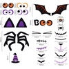 image:imageOutus 124 Pieces Halloween Foam Stickers Eva Halloween Pumpkin Decorating Craft DIY Pumpkin Shape Stickers Kit for Halloween Party Supplies Party Favors