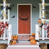 image:imageOutus 124 Pieces Halloween Foam Stickers Eva Halloween Pumpkin Decorating Craft DIY Pumpkin Shape Stickers Kit for Halloween Party Supplies Party Favors