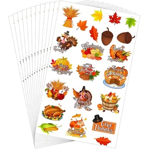 image:image330 Pieces Thanksgiving Stickers Fall Autumn Sticker