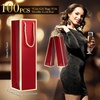 image:imageOutus 100 Pcs Christmas Wine Bottle Gift Bags with Handle White and GoldRed and Gold