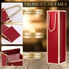 image:imageOutus 100 Pcs Christmas Wine Bottle Gift Bags with Handle White and GoldRed and Gold