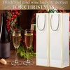 image:imageOutus 100 Pcs Christmas Wine Bottle Gift Bags with Handle White and GoldWhite and Gold