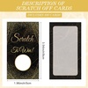 image:imageOutus 100 Pcs Personalized Blank ScratchOff CardsBlack