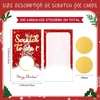 image:imageOutus 100 Pcs Personalized Blank ScratchOff CardsChristmas