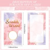 image:imageOutus 100 Pcs Personalized Blank ScratchOff CardsGreen  Purple  Pink