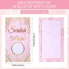 image:imageOutus 100 Pcs Personalized Blank ScratchOff CardsPink