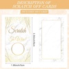 image:imageOutus 100 Pcs Personalized Blank ScratchOff CardsWhite