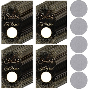 image:imageOutus 100 Pcs Personalized Blank ScratchOff CardsBlack