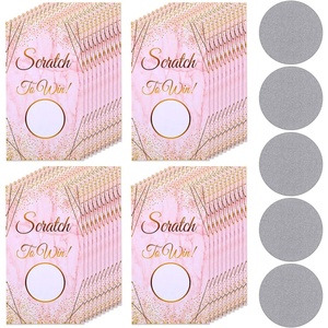 image:imageOutus 100 Pcs Personalized Blank ScratchOff CardsPink