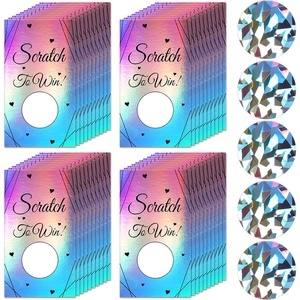 image:imageOutus 100 Pcs Personalized Blank ScratchOff CardsPurple