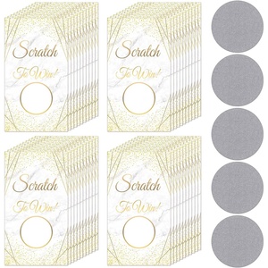 image:imageOutus 100 Pcs Personalized Blank ScratchOff CardsWhite