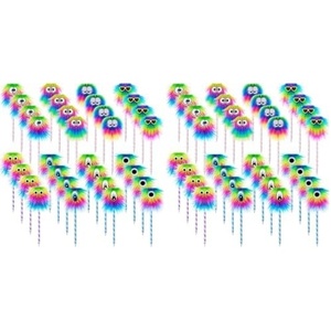 image:imageOutus 32 Pcs Monster Fuzzy Pen Fluffy Pens for Kids Students Gift32 Count Pack of 2
