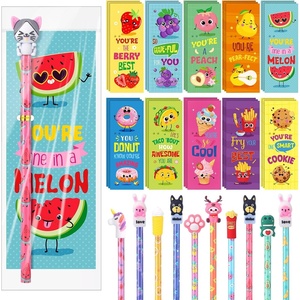 image:imageOutus 90 Pcs Scented Pencils Bookmarks Cute Animal Toppers Stationery Set