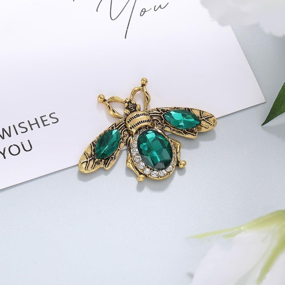 image:imageRhinestone Crystal Bee Pin Brooch Statement Imitation Pearls Bee Brooch Shiny Rhinestone Beaded Insect Pin Jewelry Vintage Clothes DecorationH1