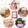image:image24 Pack Mini Magnetic Drawing Boards for Kids Erasable Doodle and Writing Pad Backpack Keychain Clip Drawing Board for Birthday Party Favors Goodie Bag Stuffers
