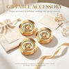 image:image3 PCS GoldTone Spiral Brooch Pins Halloween Princess Dress up Props