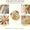 image:image3 PCS GoldTone Spiral Brooch Pins Halloween Princess Dress up Props
