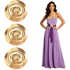 image:image3 PCS GoldTone Spiral Brooch Pins Halloween Princess Dress up Props