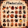 image:image3060 Pcs Cute Enamel Pins Bulk Lapel BroochFire Black Cat
