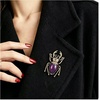 image:image4Pcs Rhinestone Insect Brooch Set for WomenColor A