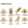 image:image4Pcs Rhinestone Insect Brooch Set for WomenColor B