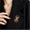 image:image4Pcs Rhinestone Insect Brooch Set for WomenColor B