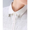 image:image6 Pcs Antique Sweater Shawl Clip Chain Renaissance Style Rose Bowknot Brooch Flowers Wings Heart Cardigan Pin Gold sliver For Woman MenB6PcsButterfly