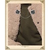 image:image6 Pcs Antique Sweater Shawl Clip Chain Renaissance Style Rose Bowknot Brooch Flowers Wings Heart Cardigan Pin Gold sliver For Woman MenC6PcsWing