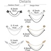 image:image6 Pcs Antique Sweater Shawl Clip Chain Renaissance Style Rose Bowknot Brooch Flowers Wings Heart Cardigan Pin Gold sliver For Woman MenC6PcsWing