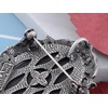image:imageAlilang Vintage Inspired Antique Reproduct Rose Pink Crystal Flower Cameo Pin BroochBlack