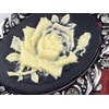 image:imageAlilang Vintage Inspired Antique Reproduct Rose Pink Crystal Flower Cameo Pin BroochBlack