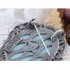 image:imageAlilang Vintage Inspired Antique Reproduct Rose Pink Crystal Flower Cameo Pin BroochBlue