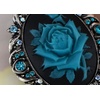image:imageAlilang Vintage Inspired Antique Reproduct Rose Pink Crystal Flower Cameo Pin BroochBlue Green