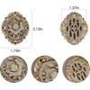 image:imageAlilang Vintage Inspired Antique Reproduct Rose Pink Crystal Flower Cameo Pin BroochGold