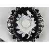 image:imageAlilang Vintage Inspired Antique Reproduct Rose Pink Crystal Flower Cameo Pin BroochGrey