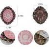 image:imageAlilang Vintage Inspired Antique Reproduct Rose Pink Crystal Flower Cameo Pin BroochRose Pink