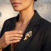image:imageCicy Bell Brooch Pins for Women 18K Gold Plated Floral Hand JewelryHAND236118in