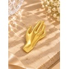image:imageCicy Bell Brooch Pins for Women 18K Gold Plated Floral Hand JewelryHAND236118in