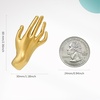 image:imageCicy Bell Brooch Pins for Women 18K Gold Plated Floral Hand JewelryHAND236118in