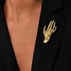 image:imageCicy Bell Brooch Pins for Women 18K Gold Plated Floral Hand JewelryHAND433197in