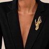 image:imageCicy Bell Brooch Pins for Women 18K Gold Plated Floral Hand JewelryHAND433197in